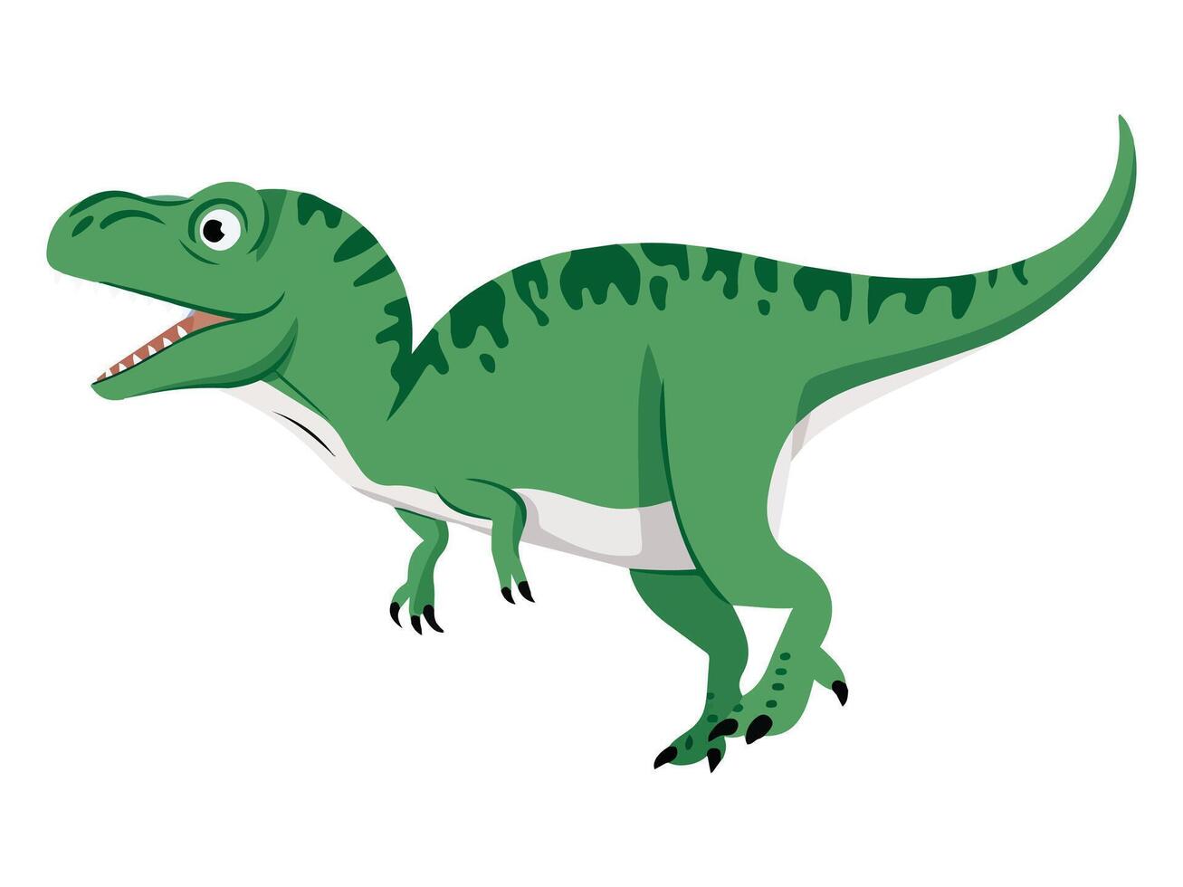 Mean Tyrannosaurus Rex T-Rex Cartoon Dinosaur vector