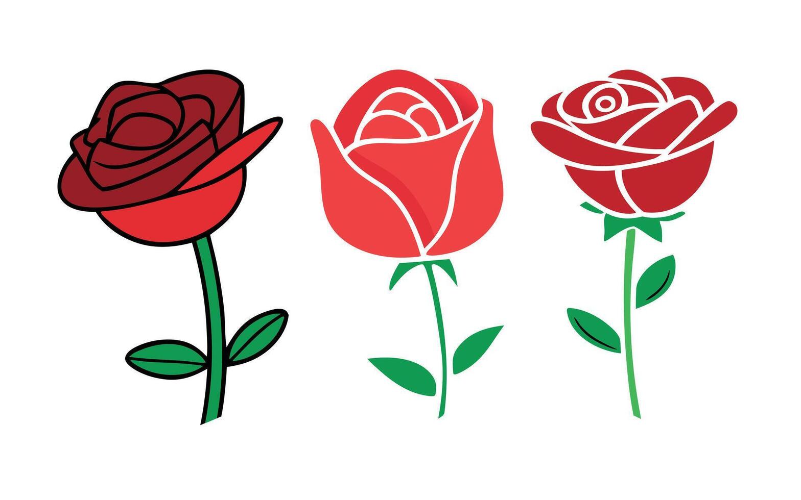 Rose flower design art vector