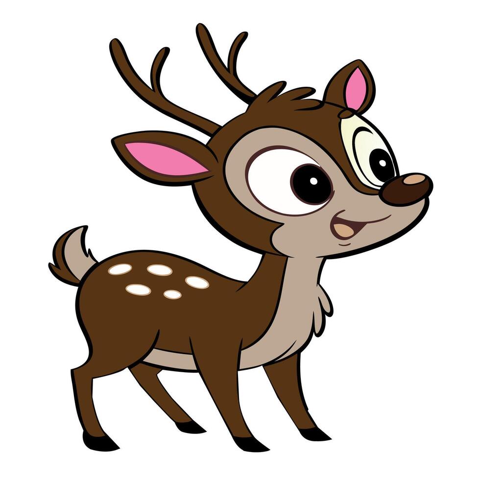Cartoon deer design art vector