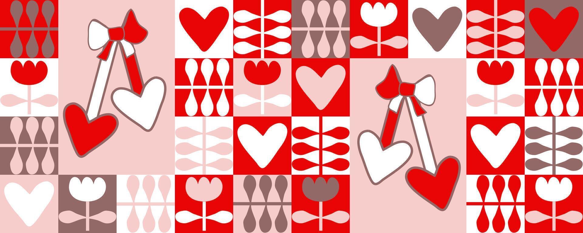 Festive horizontal banner with martisor talisman for March 1st day of spring. Print for cup, mug, postcard, sticker. illustration. vector