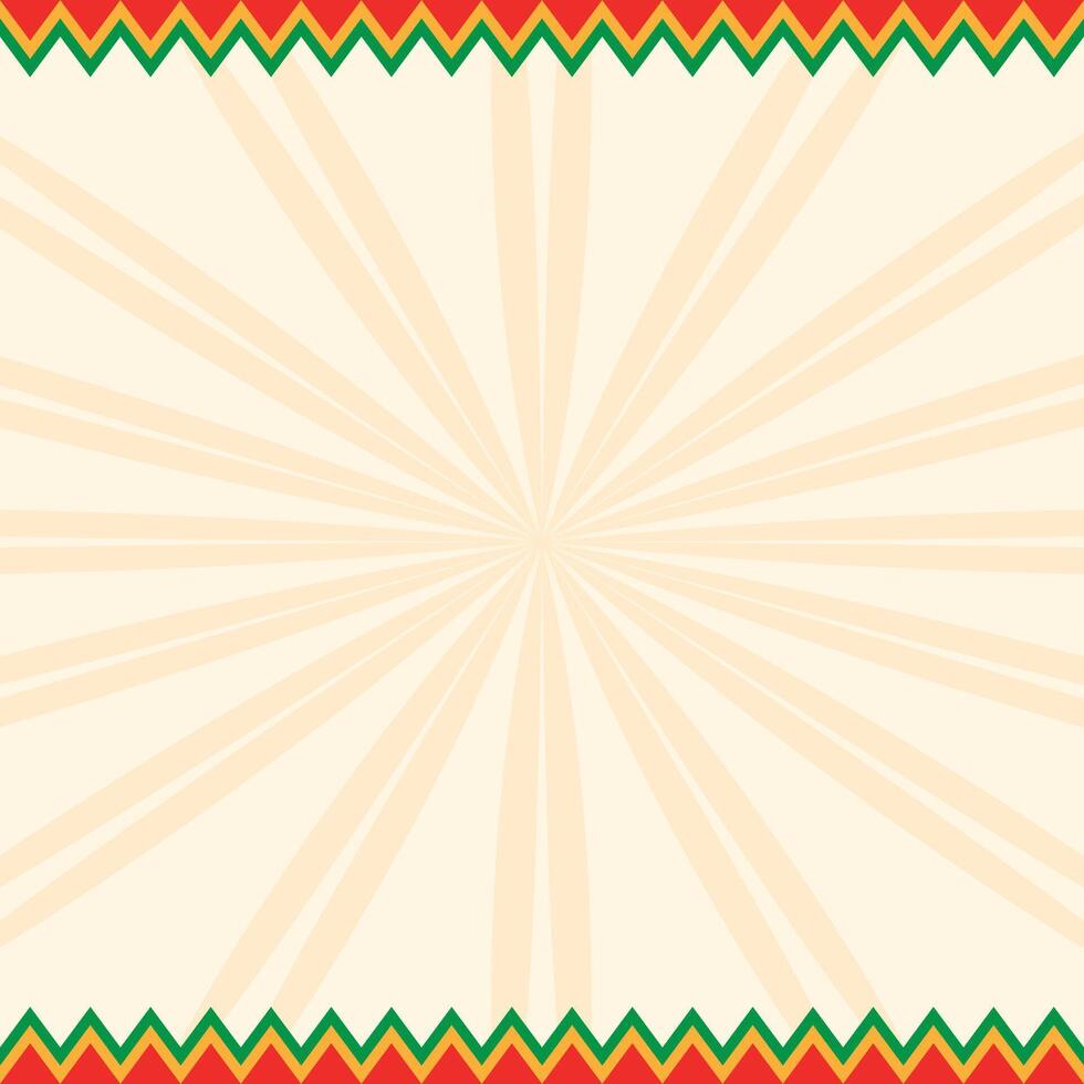 Juneteenth Poster Square Border Background vector
