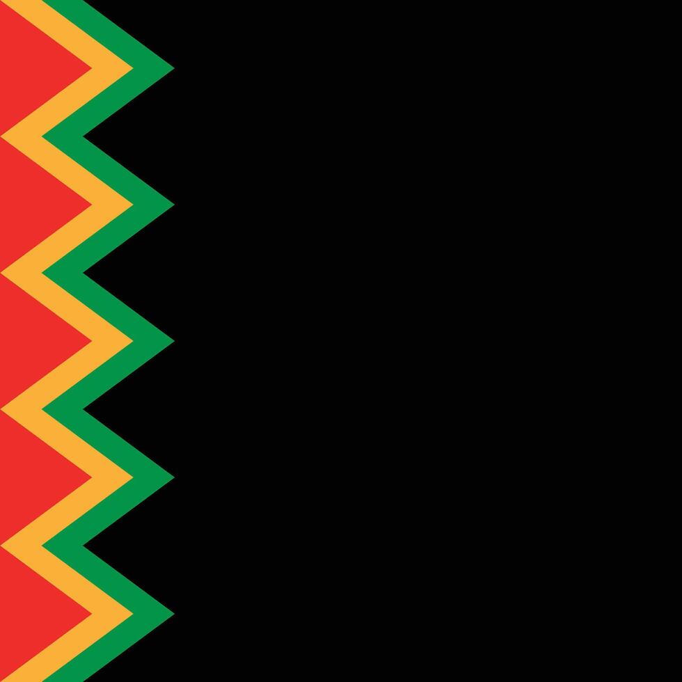 Juneteenth Poster Square Border Background vector
