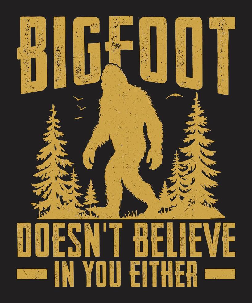 Bigfoot Hide And Seek World Cham Graphics vector