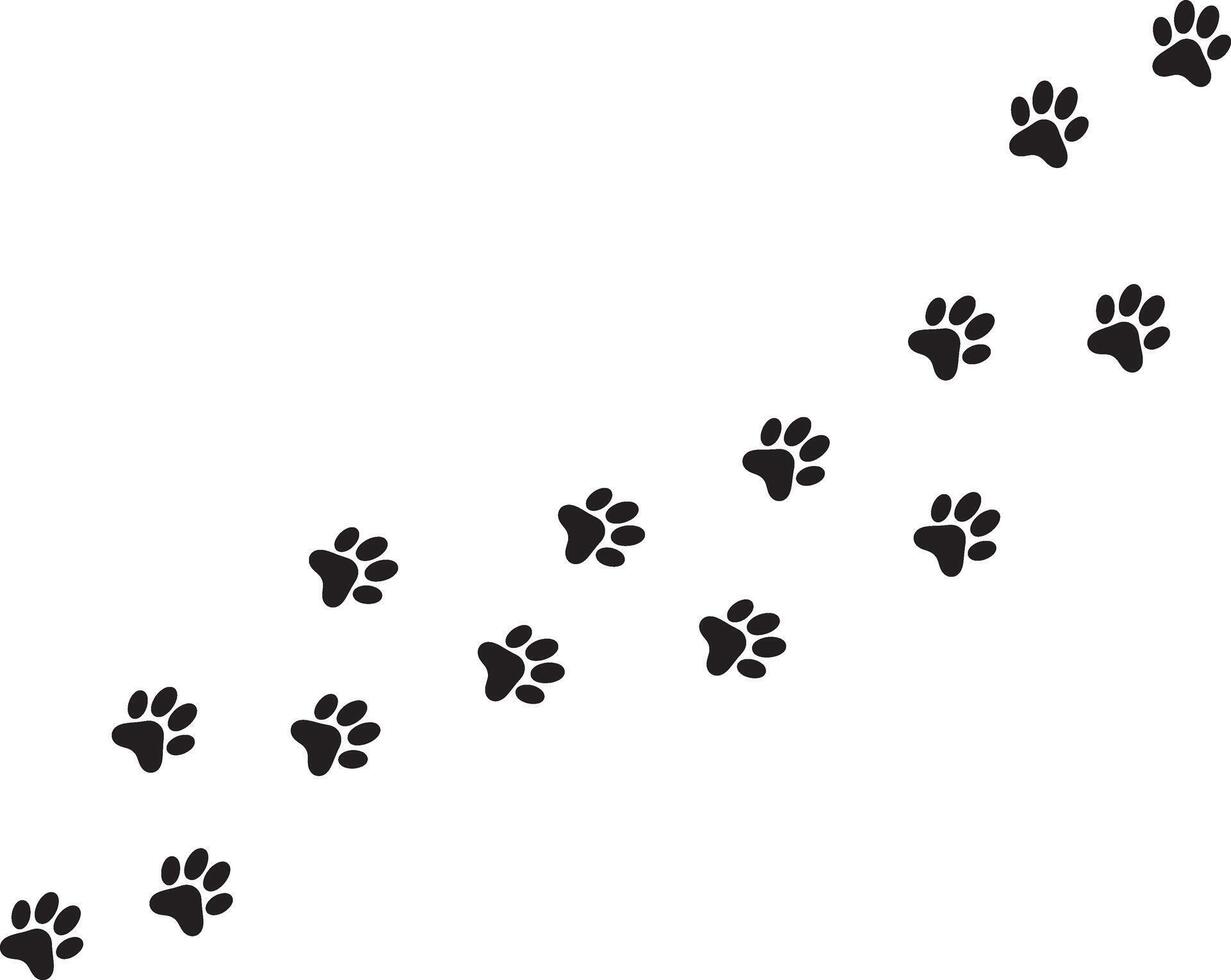 Minimalist Dog Paw Print Outline A Perfect Symbol for Pet Lovers vector