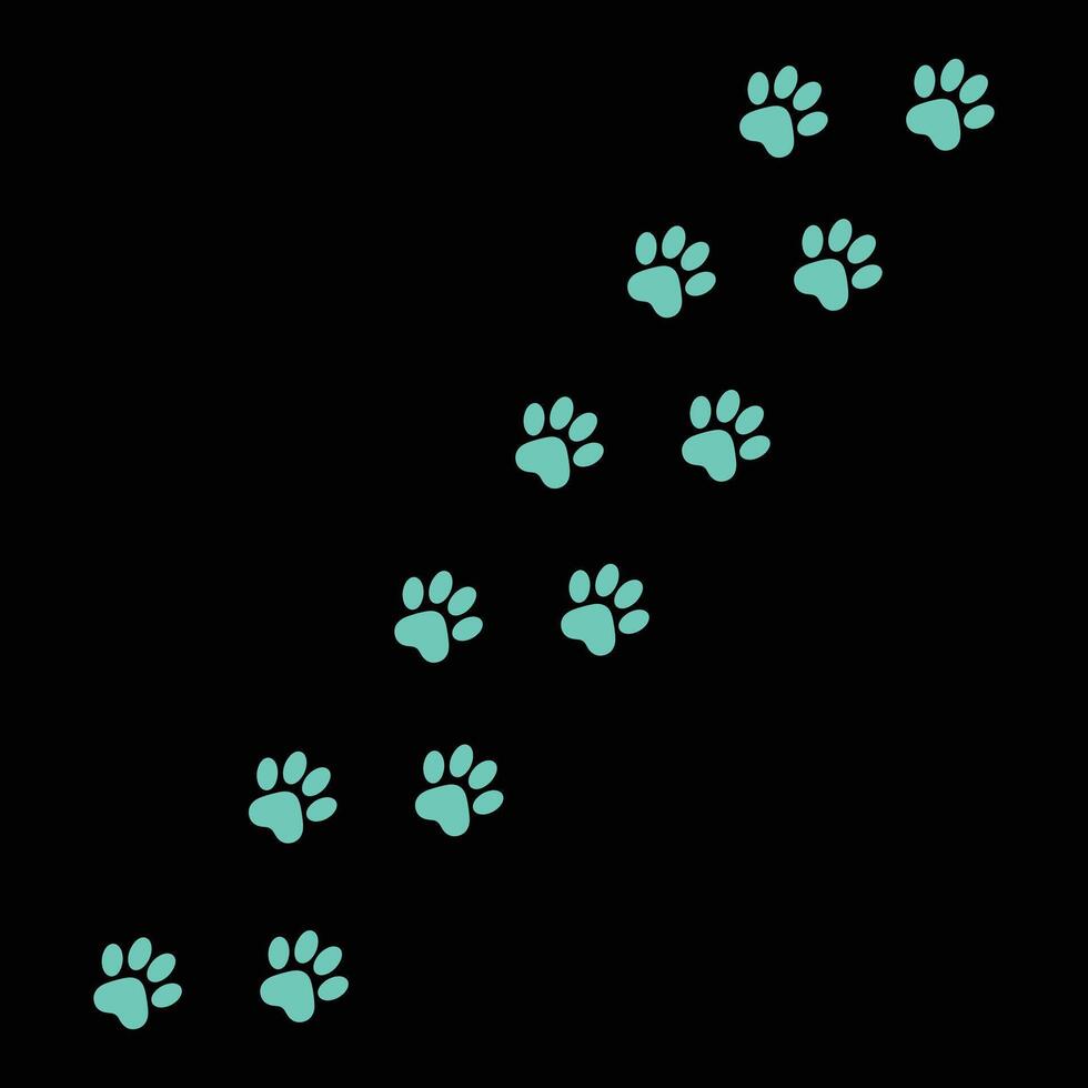Minimalist Dog Paw Print Outline A Timeless Symbol for Animal Lovers vector