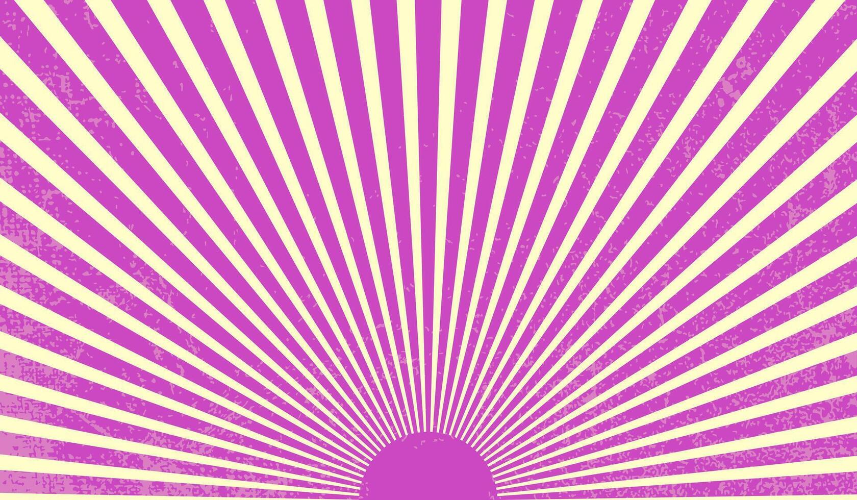 Grunge-Style Purple Sunburst Background with Radiating Stripes for Retro and Vintage Design Projects vector