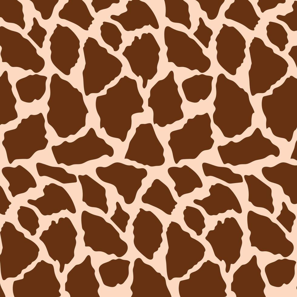 Giraffe skin print patterns hand drawn skin and fur. Textile design with animal print vector