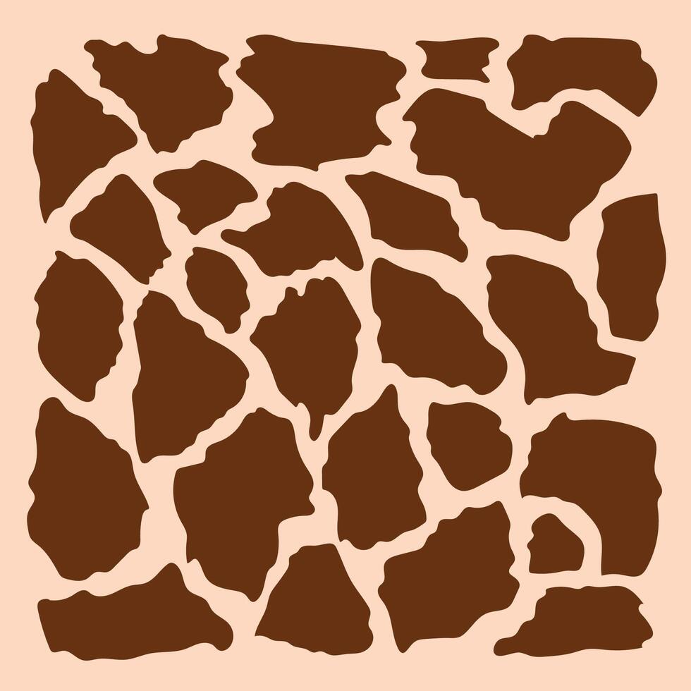 Giraffe Print Editable Design Elements Hand Drawn Giraffe Skin and Fur Animal Print Design vector
