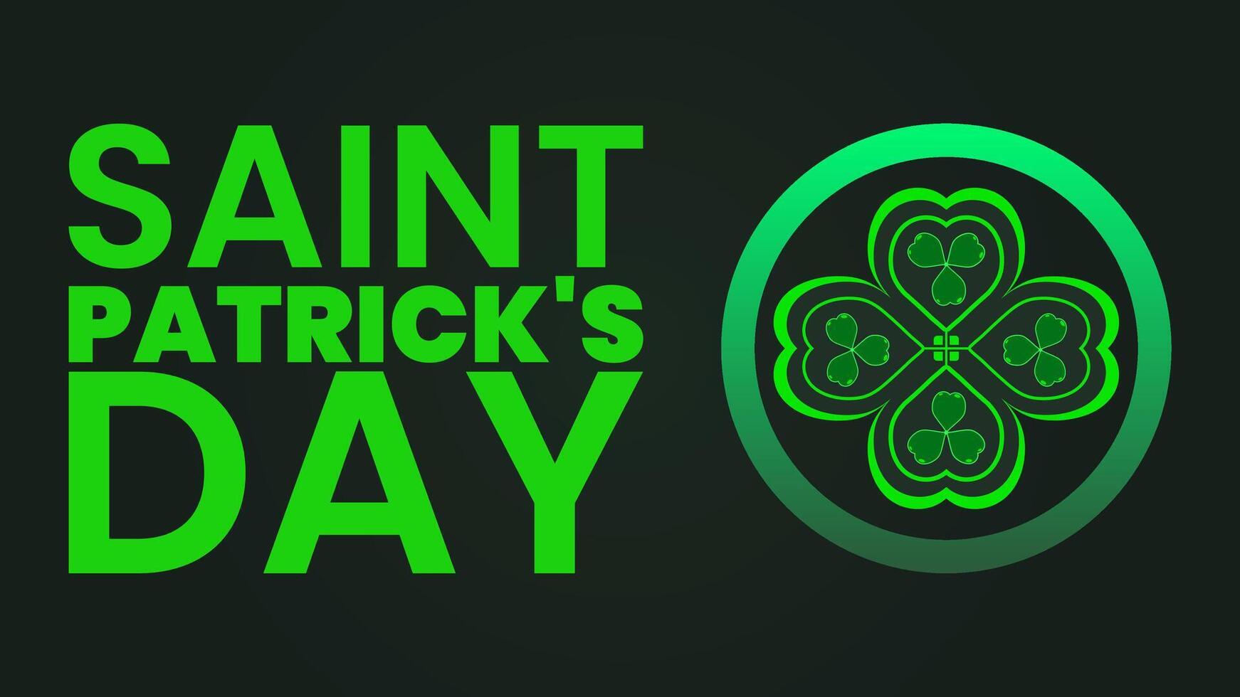 Lucky Shamrocks St Patricks Day Festivities vector