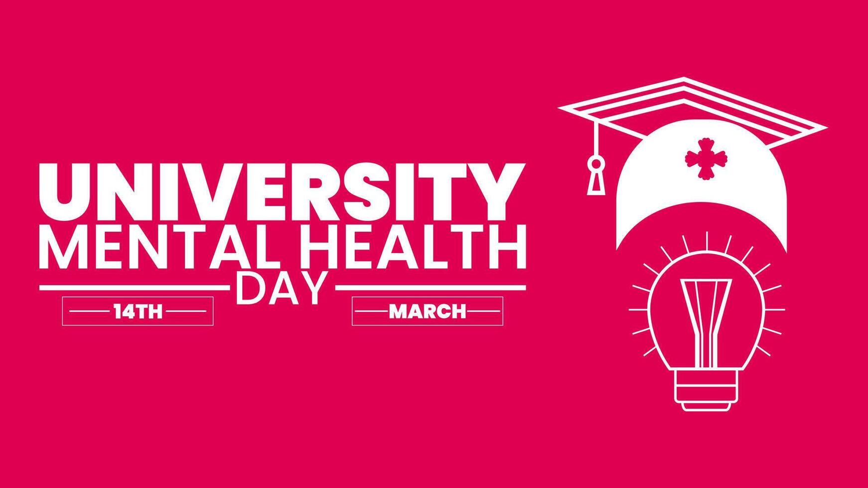 Prioritizing Well-being, University Mental Health Awareness vector