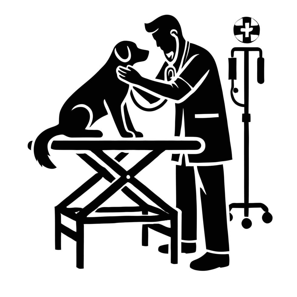 Vet clinic clipart illustration vector