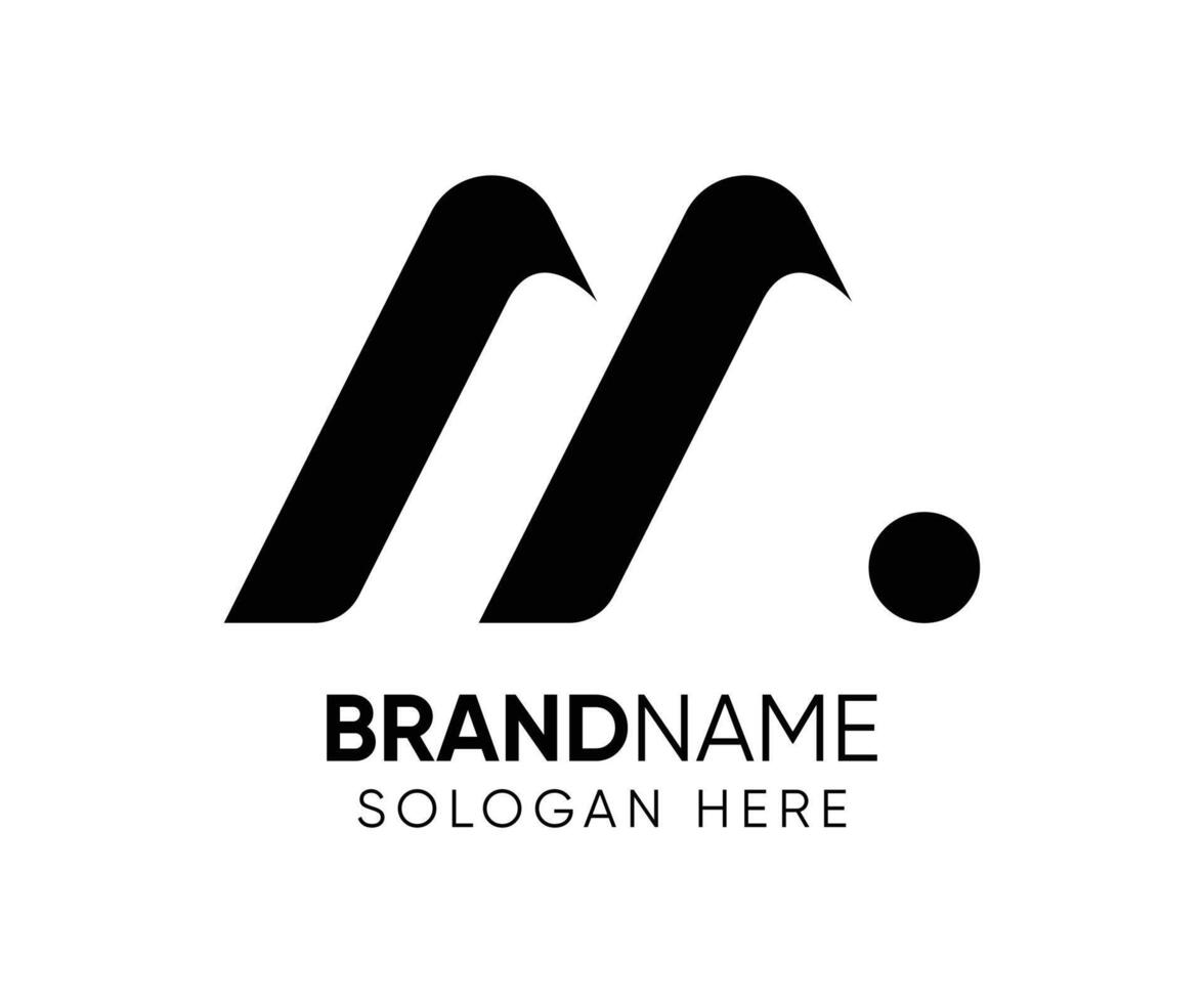 Creative M logo design template . M logo design vector