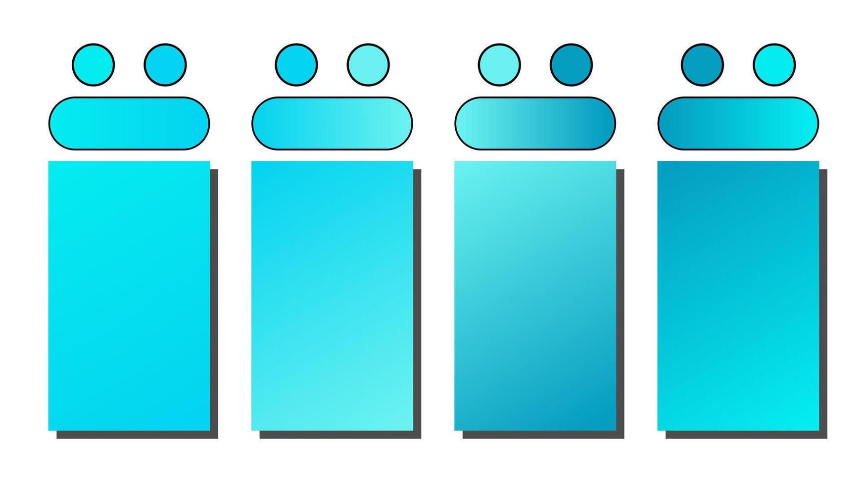 Set of gradient background. Cover set design with Aqua, Turquoise, Cyan, Blue Grotto color. Beautiful abstract gradient for covers, wallpapers, branding, business cards illustration vector