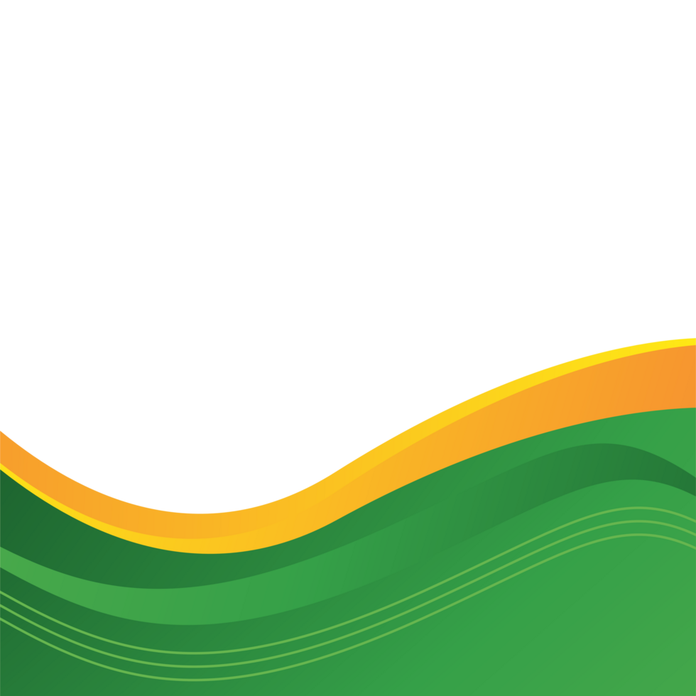 green yellow waves background design png