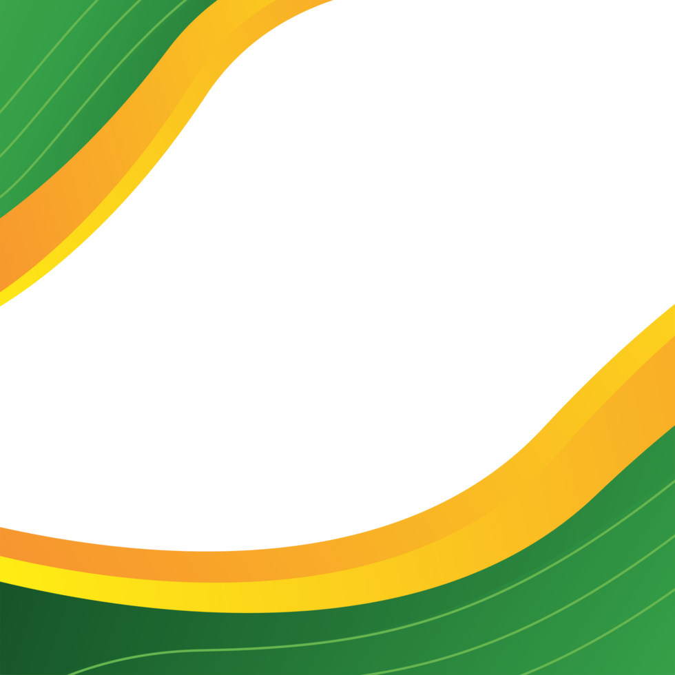 green abctract background with yellow png
