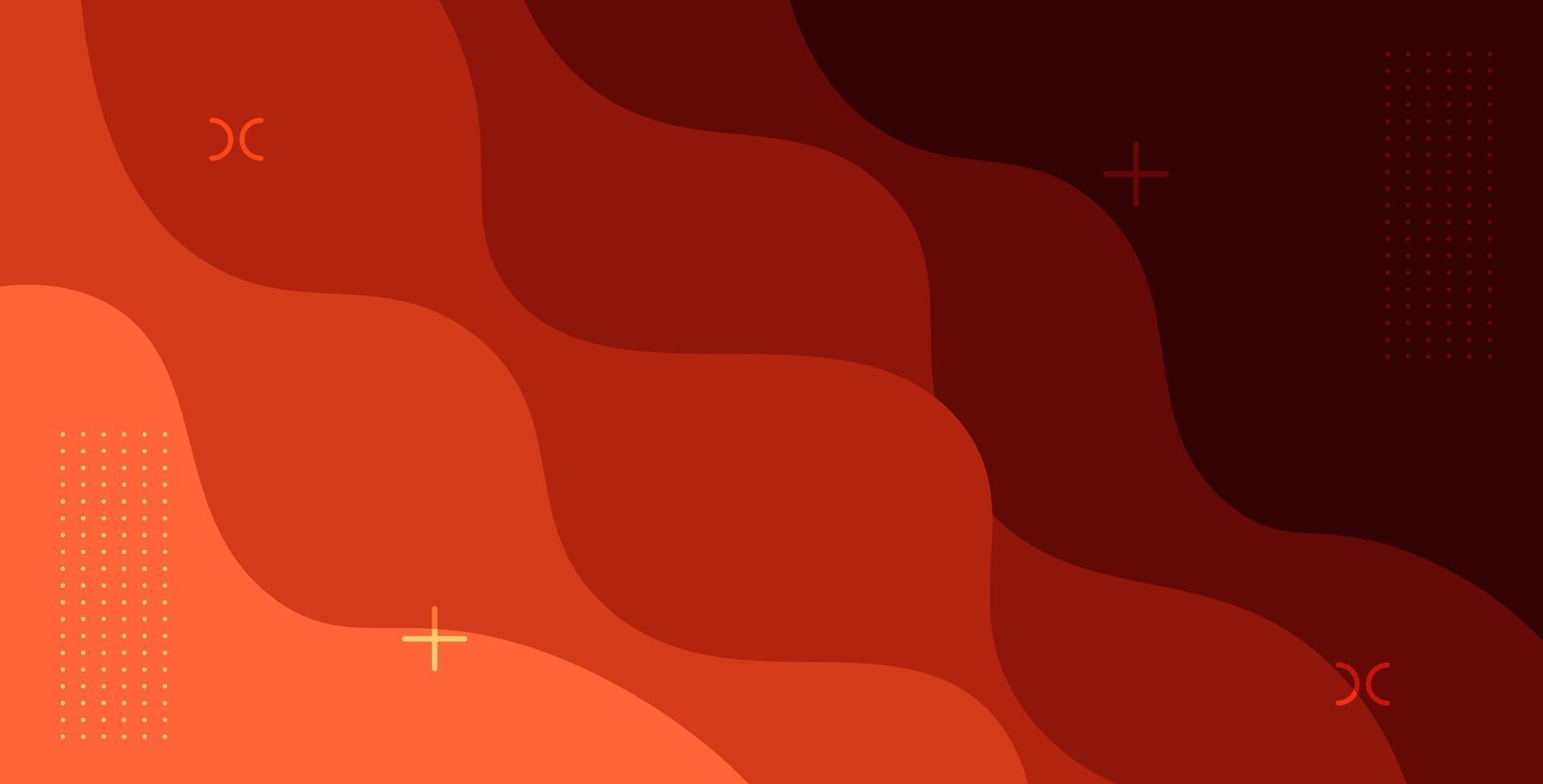 dynamic abstract dark red color with modern wave shape geometric background vector