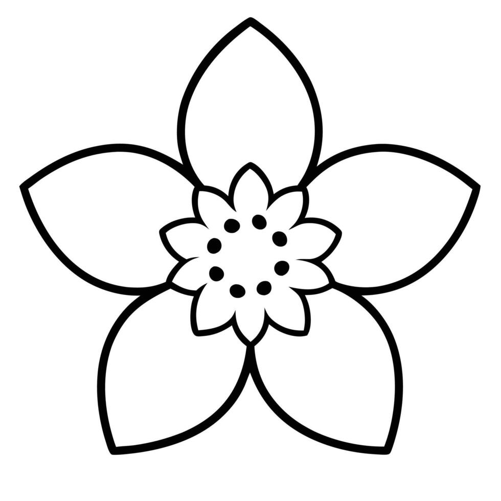 Strawberry flower clipart vector