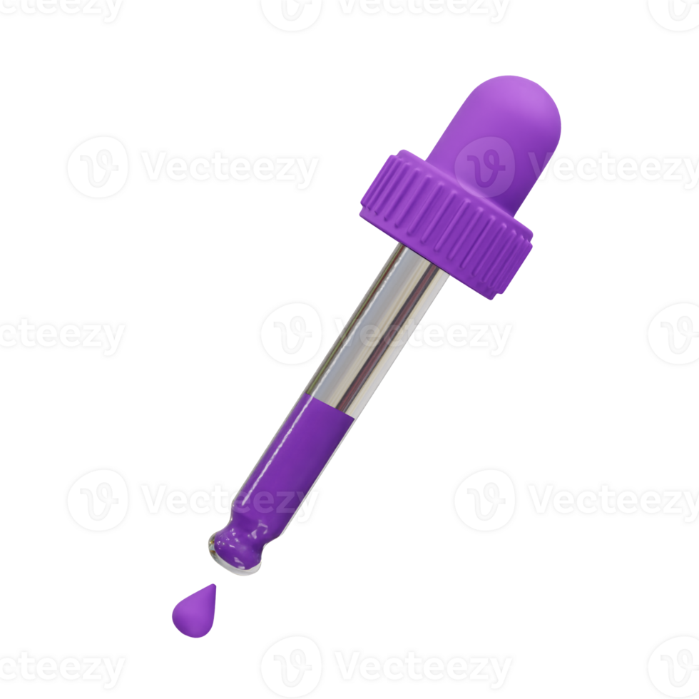Dropper icon 3d render illustration png