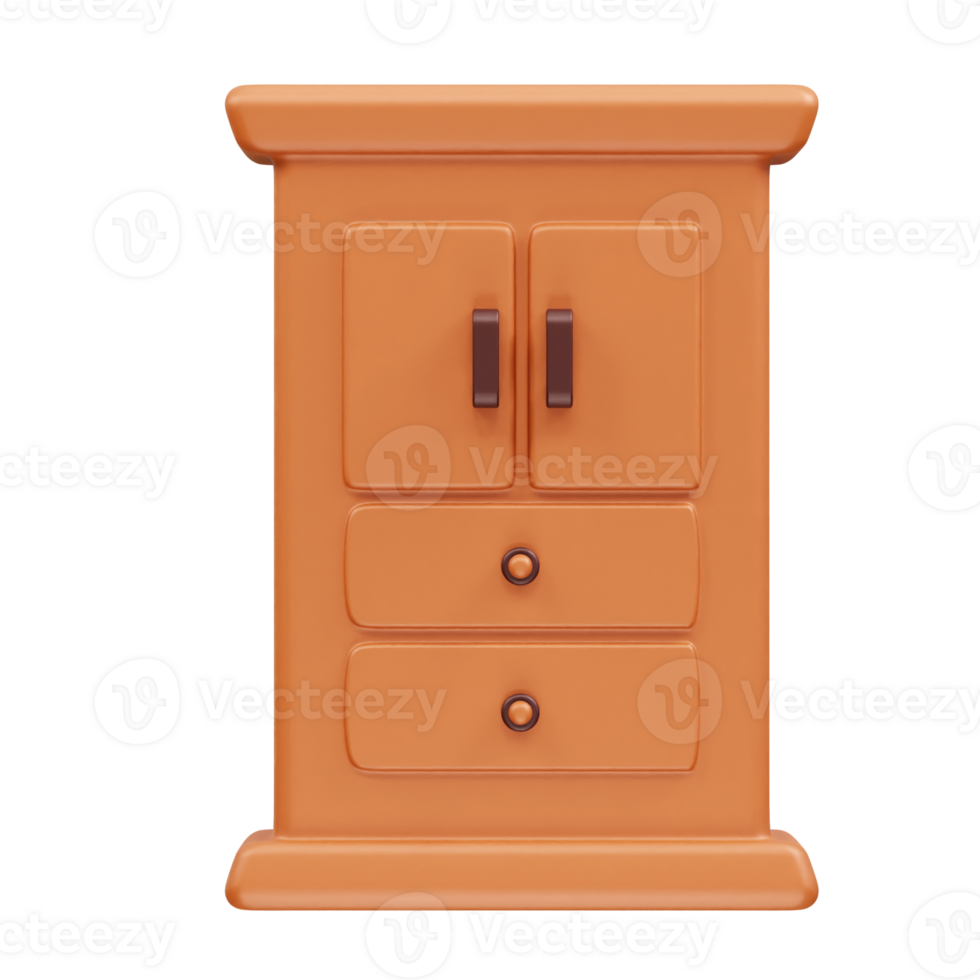 Wardrobe icon 3d render illustration png