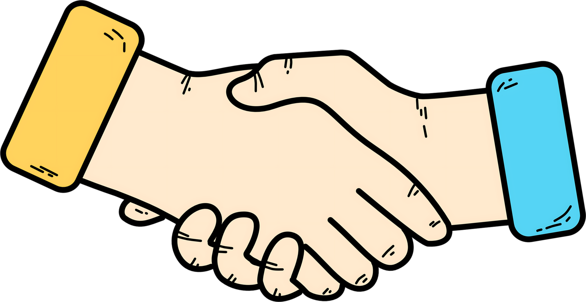 Handshake Illustration, Symbol of Forgiveness and Togetherness png