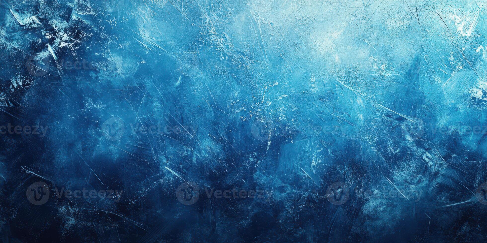 Textured blue ice background with intricate patterns showcasing a wintery atmosphere and cold weather vibe photo