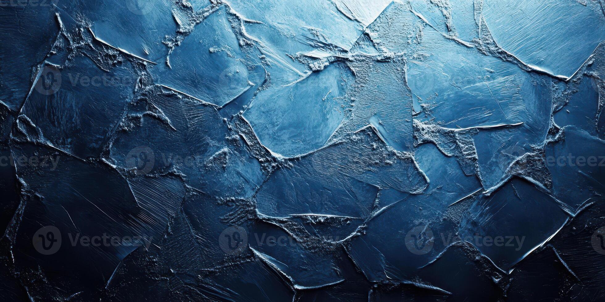 Texture of cracked blue paint on a wall creating an abstract background with unique patterns and details photo