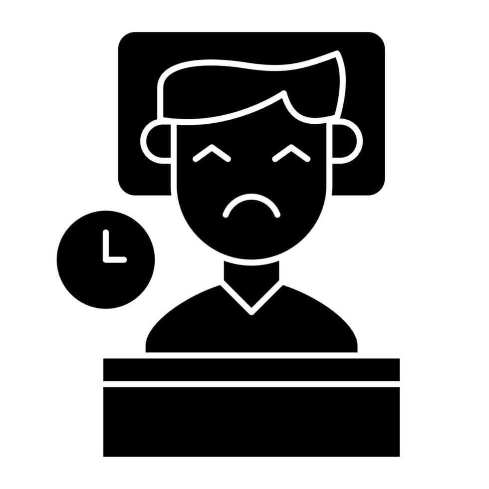 frustation male icon vector