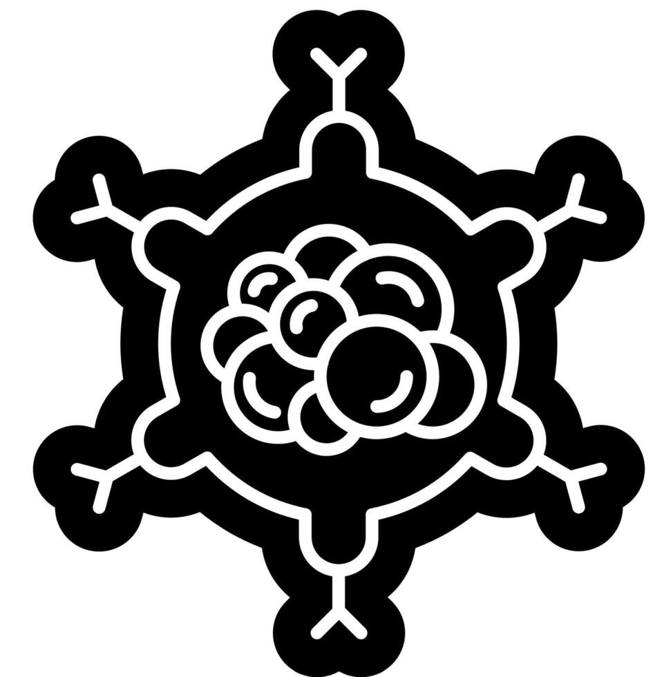 Cancer Cell Solid Symbl vector