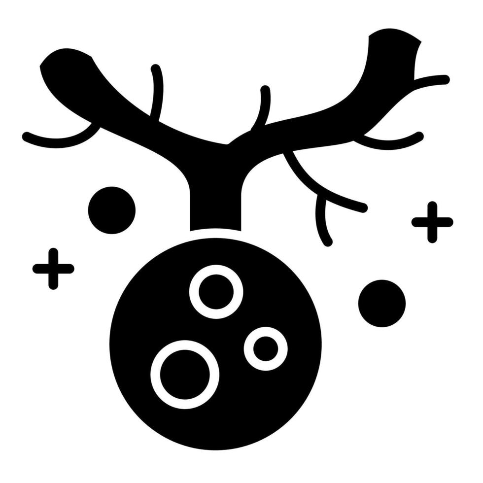Cancer Cell Solid Symbol vector