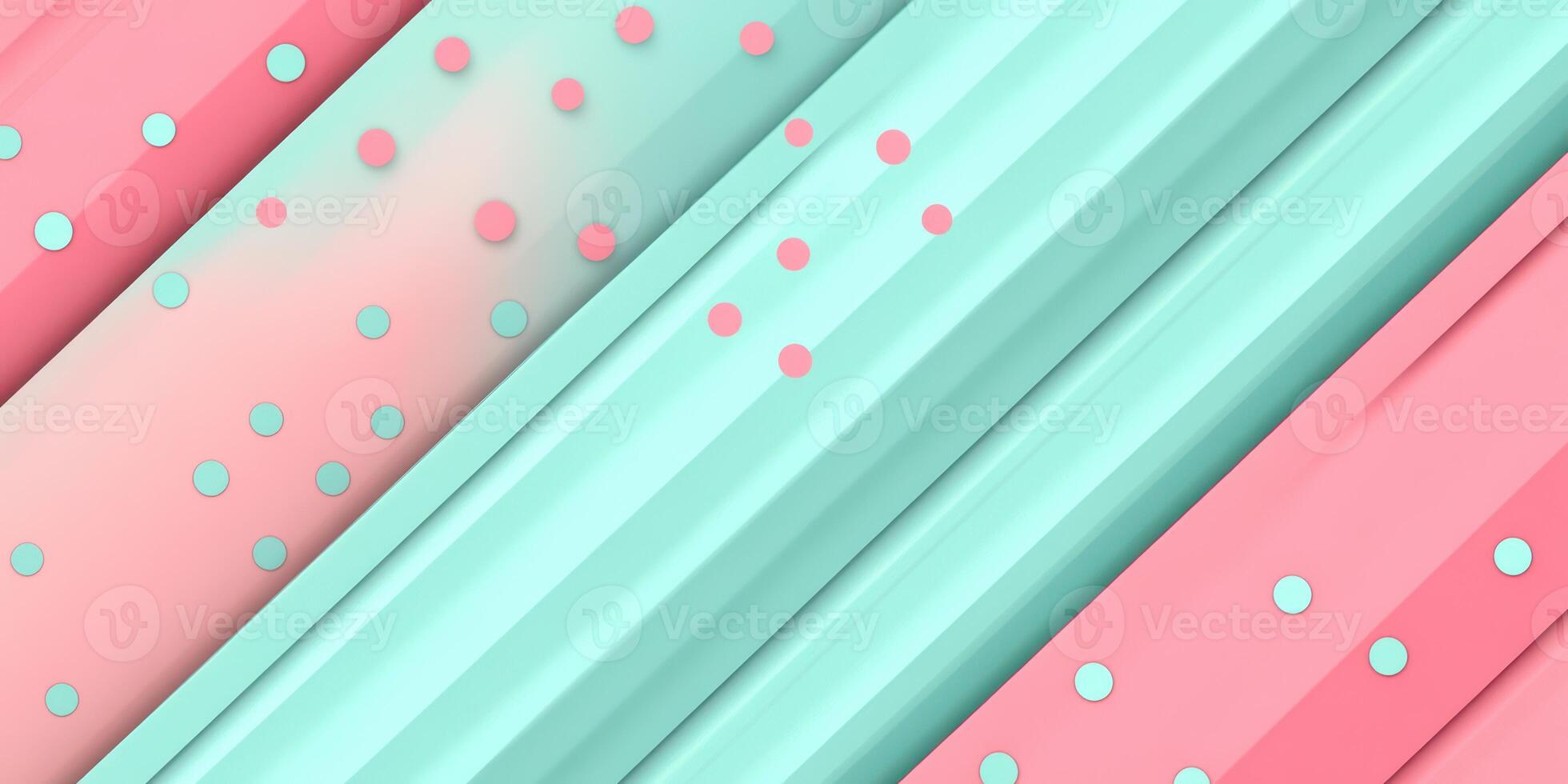 Colorful geometric lines with dots create a modern abstract visual in pastel shades suitable for backgrounds photo