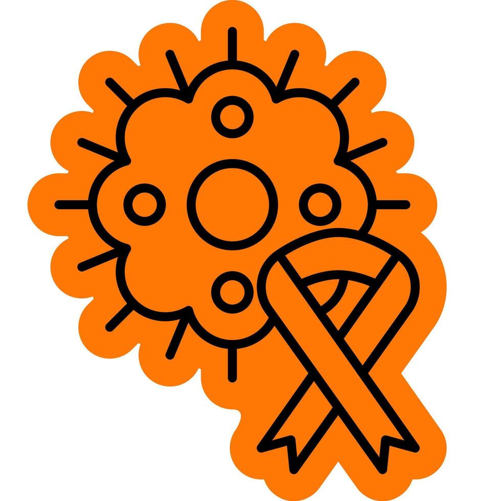 Cancer Cell icon assosiation vector