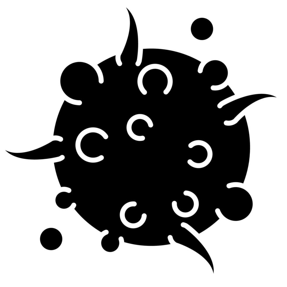 Cancer Cell icon solid vector