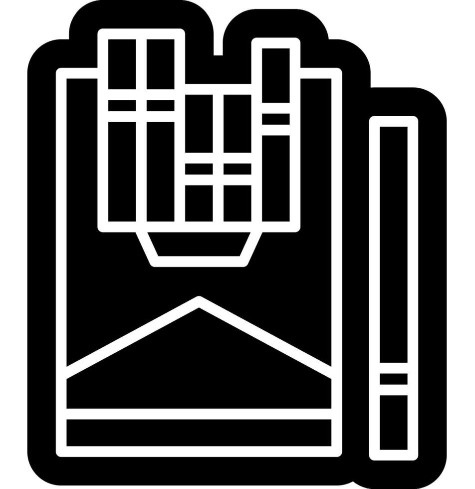 cigarettes in solid with sticker style vector