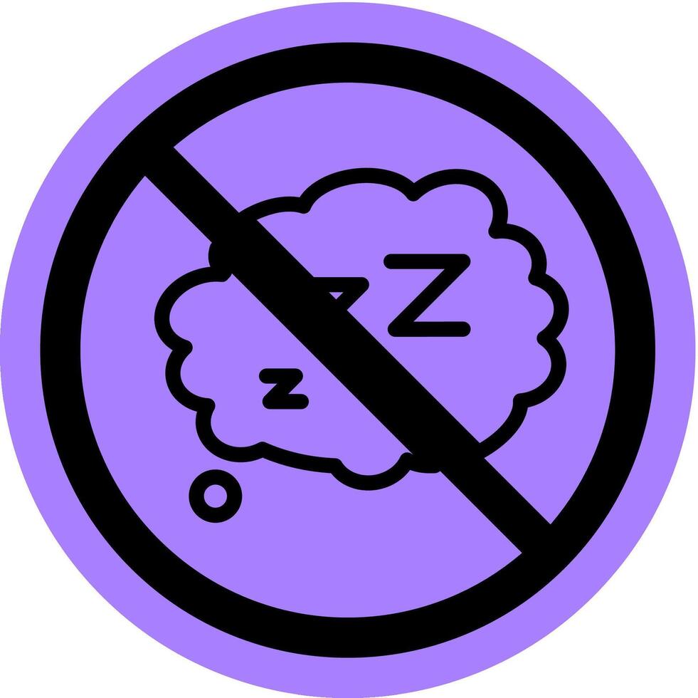 cant sleep insomnia icon vector
