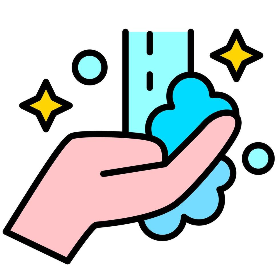 illustration of hand wash cleanser vector