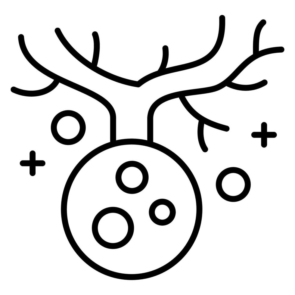 Cancer Cell Outline vector