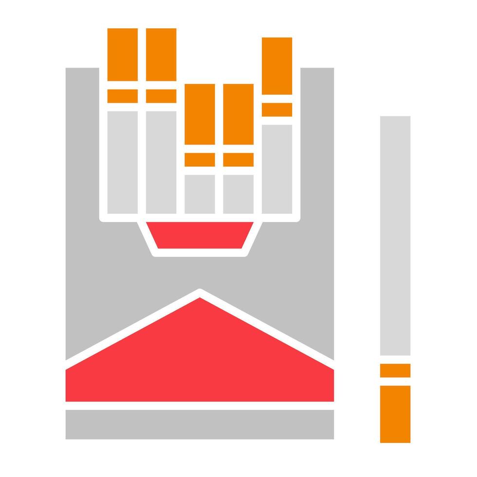 Nicotine box icon vector