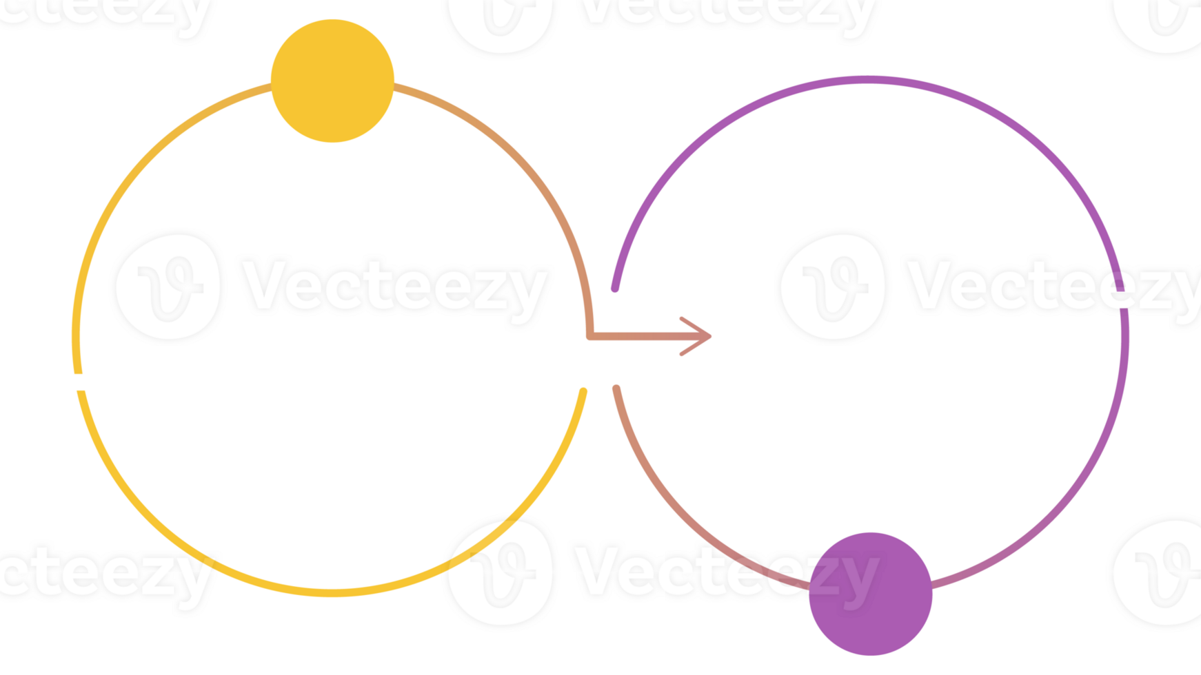 Infographic process design with icons and 2 options or steps. png