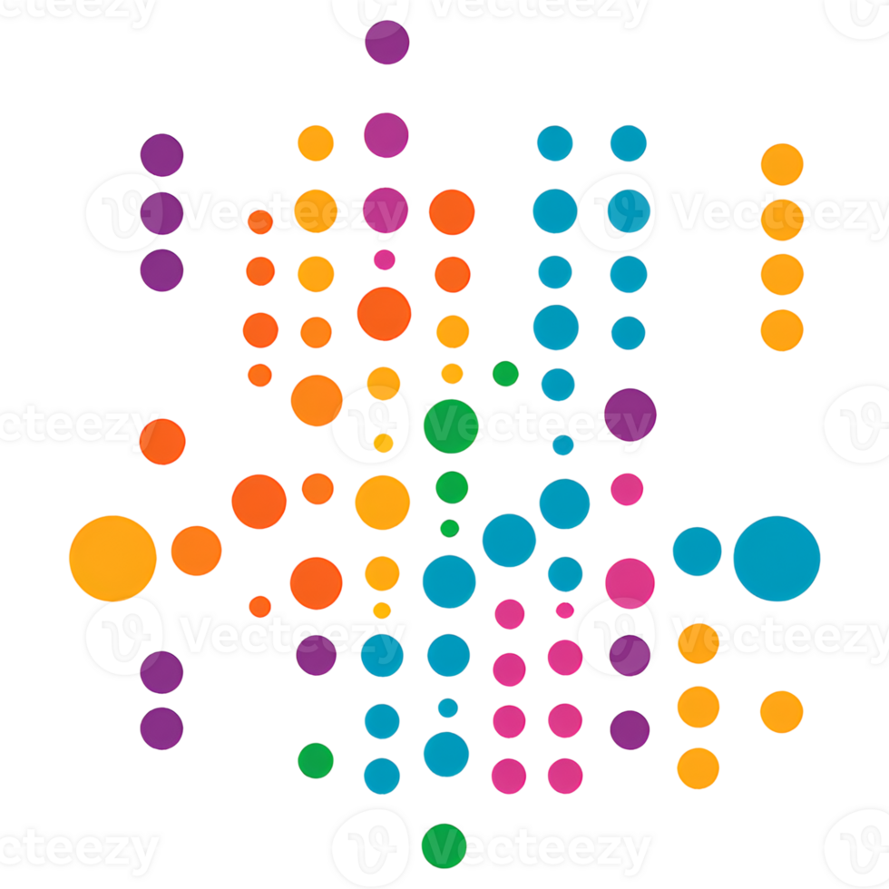 Illustration with color circle png