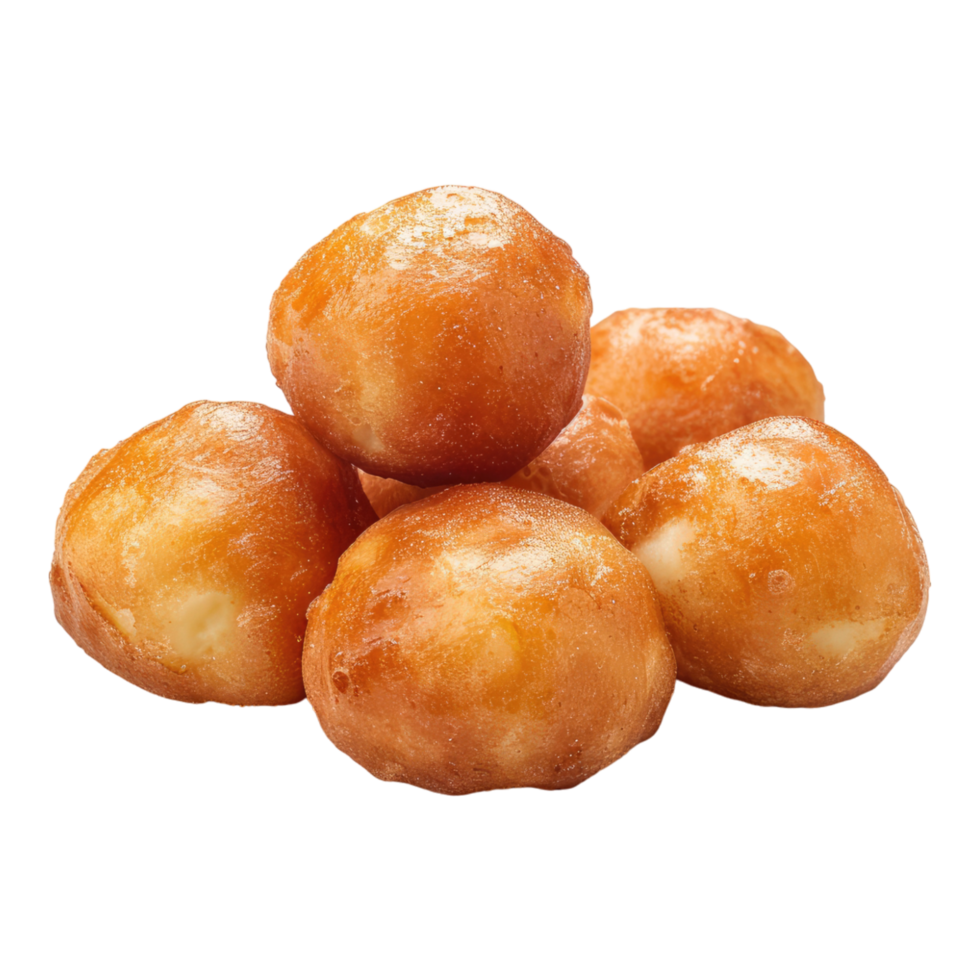 A pile of donuts on a transparent background png