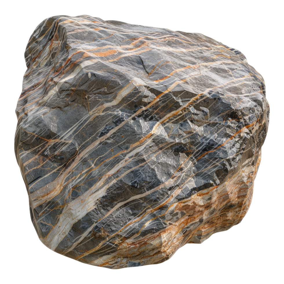 A large marble rock with a transparent background png