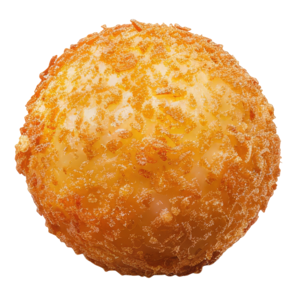 A fried doughnut ball on a transparent background png