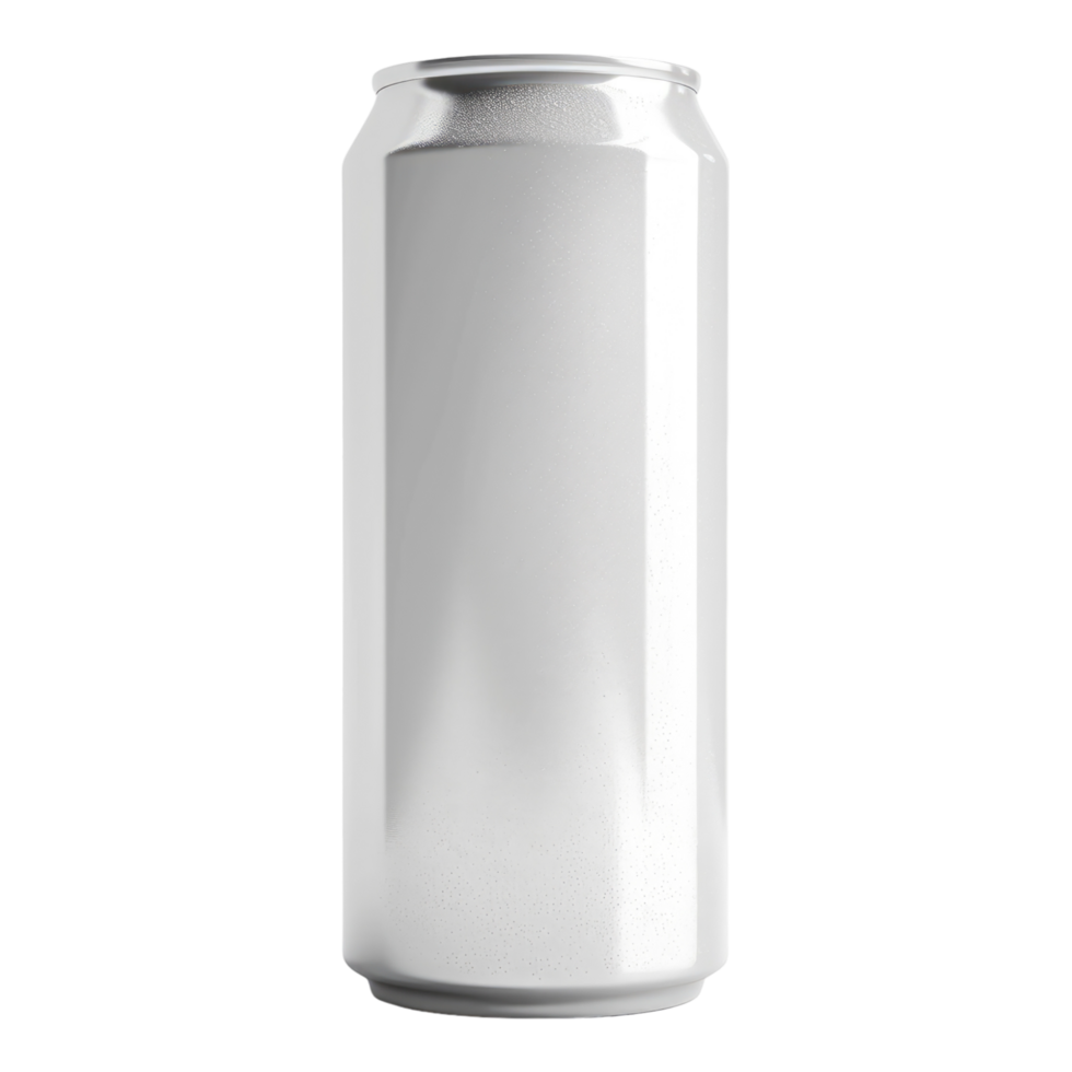 A white can of soda on a transparent background png