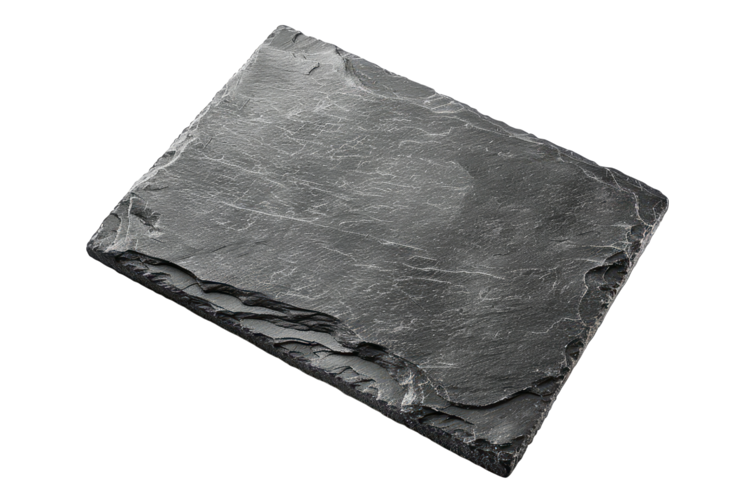A black slate tile on a transparent background png