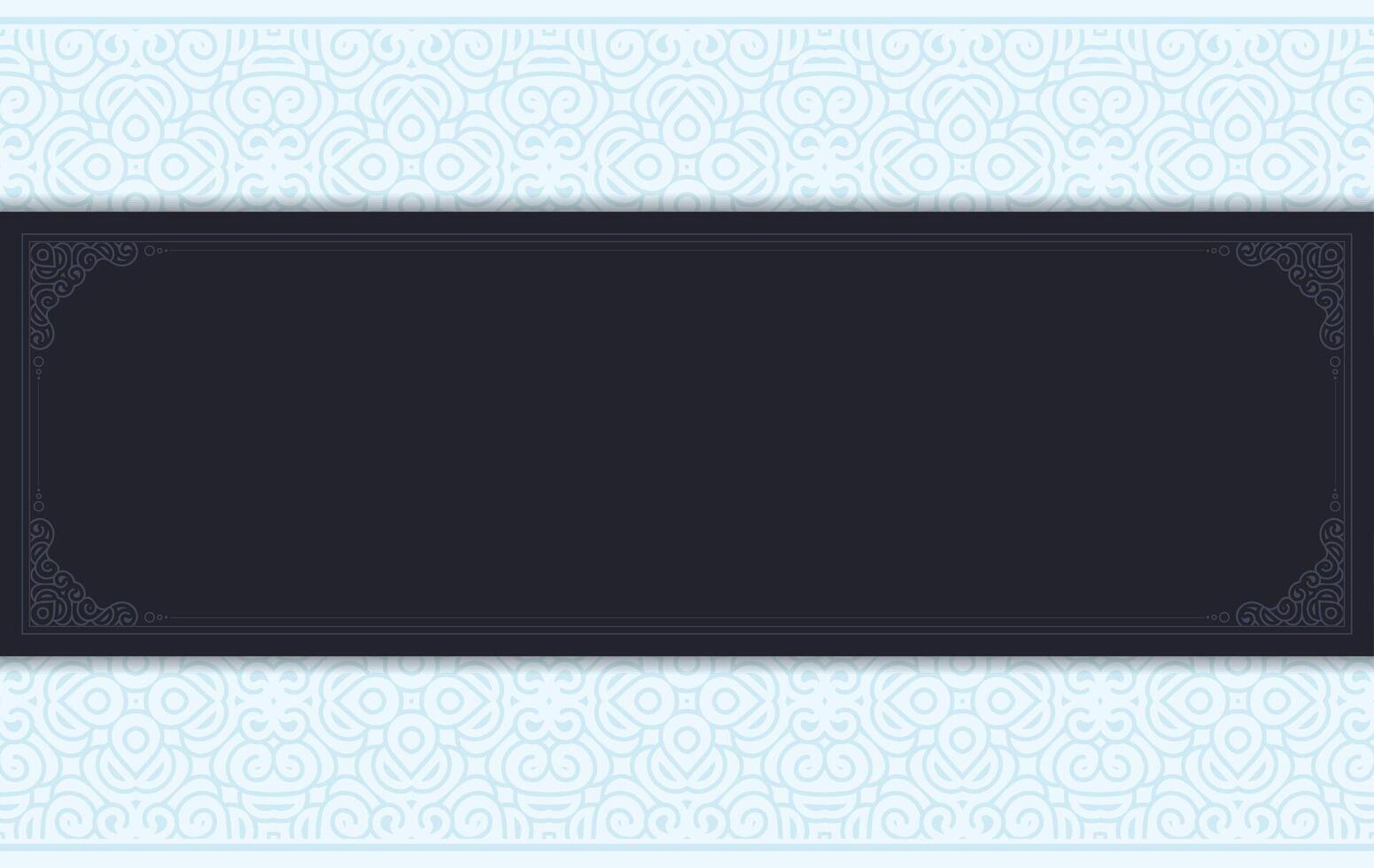 Vintage ornament border pattern background design template vector