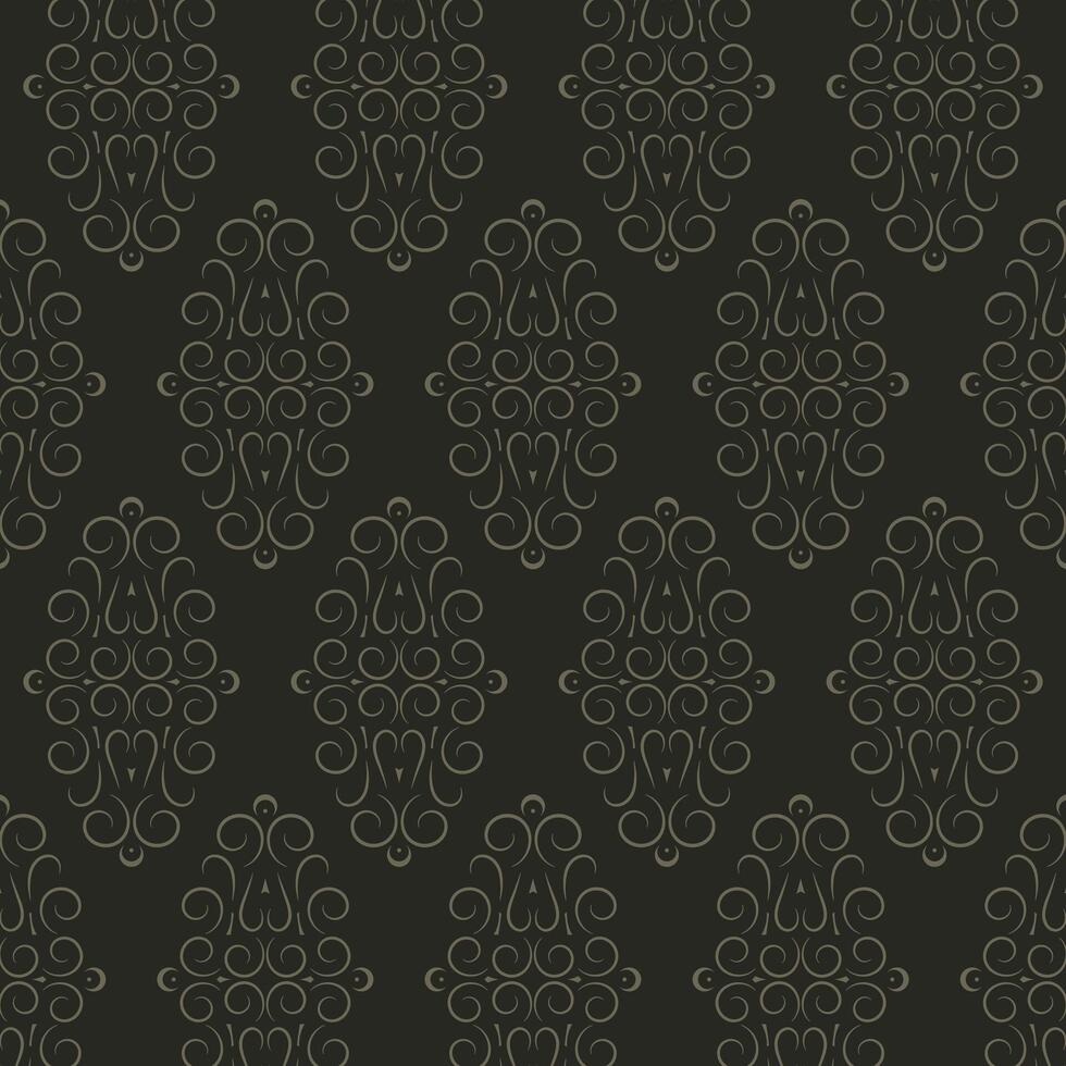 dark decoration ethnic pattern template. vector