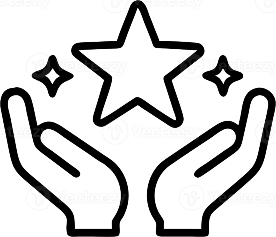 Loyalty symbols in outline icon style, building relationships with Customers theme. png