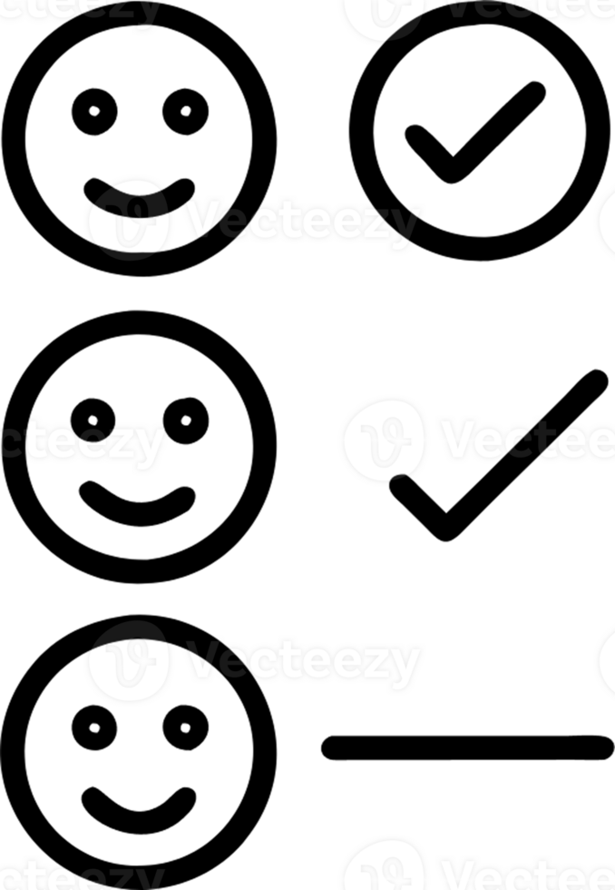 Satisfaction surveys in outline icon style, building relationships with Customers theme. png