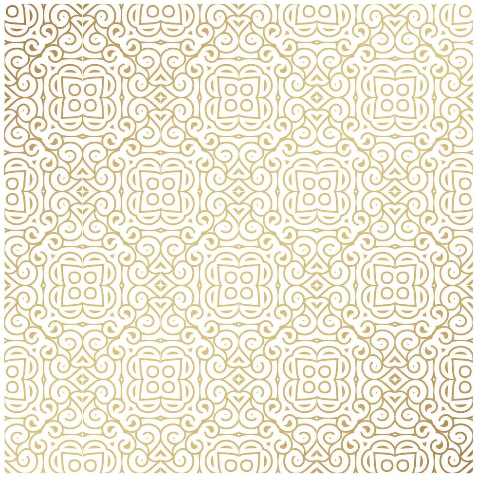 Luxury classic white ornament pattern design background vector
