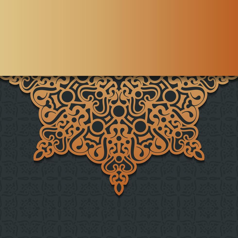 Luxury ornamental mandala background design template. vector